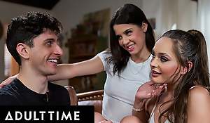 ADULT TIME - Teen Firsthand Kylie Beacon Gives Her Boyfriend Permission Regarding Smash Her PAWG BFF Aften Opal!