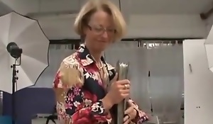 Librarian nasty granny fulfill her sexual connection thirst