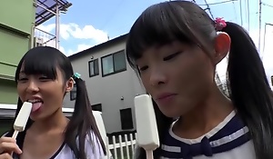 Amazing Japanese chip divide up in Best teens 18+, POV JAV clip