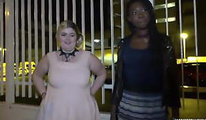 French black belle Awa added to bbw Charlene get screwed by 2 guys