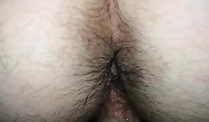 Hairy, hairy wet ass and pussy, closeup, amateur, wife, spunk