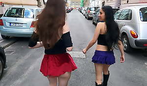 Dollscult - Lesbian coition all over public