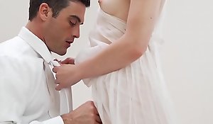 Mormon teen enjoys pussy fucking formality with hung patriarch