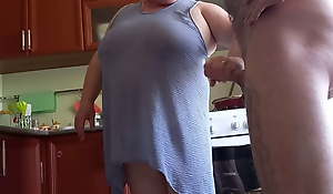 fat woman sucks and then takes my cock prevalent her love tunnel