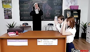 Christian NUN not as a result holy with students- Lilly Excursion &_ Alexa Comet
